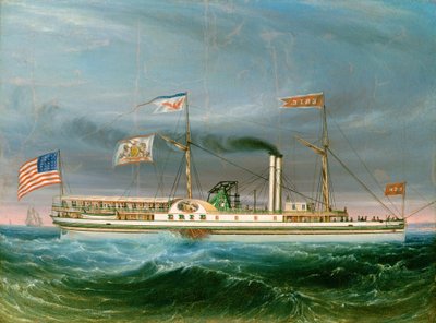 蒸気船「エリー」 作： American 19th Century