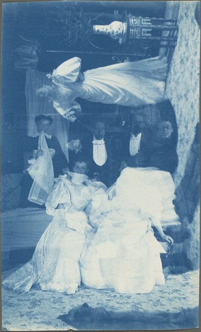 無題 (室内数名の二重露光) 作： American 19th Century