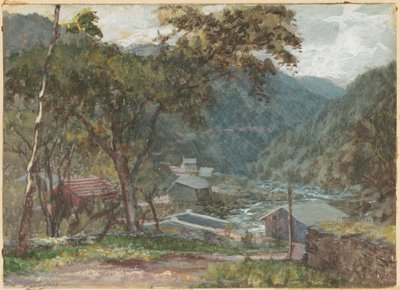 キャッツキル山脈、カータースキル クローブへの入り口 作： American 19th Century after John Frederick Kensett