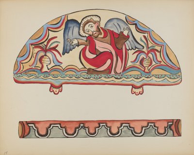 プレート 15: The Creation (Lunette): Portfolio "Spanish Colonial Designs of New Mexico" より 作： American 20th Century