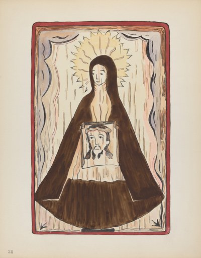 プレート 20: Saint Veronica: Portfolio "Spanish Colonial Designs of New Mexico" より 作： American 20th Century