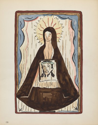 プレート 20: Saint Veronica: Portfolio "Spanish Colonial Designs of New Mexico" より 作： American 20th Century
