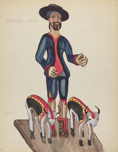プレート 30: Saint Isidore: Portfolio "Spanish Colonial Designs of New Mexico" より 作： American 20th Century