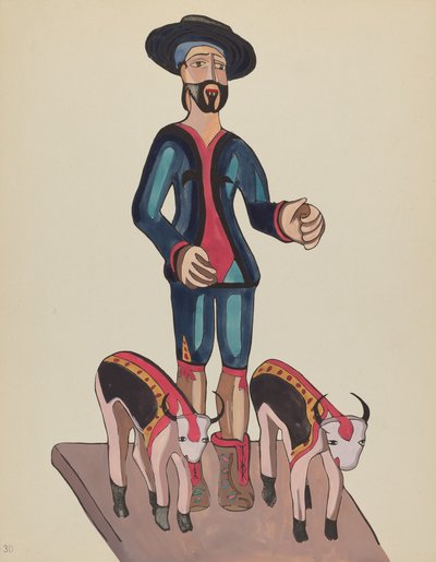 プレート 30: Saint Isidore: Portfolio "Spanish Colonial Designs of New Mexico" より 作： American 20th Century