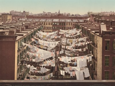 月曜日の洗濯、ニューヨーク市 作： American 20th Century, Detroit Photographic Company