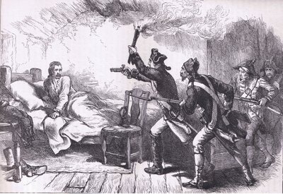 ウェストコット将軍の逮捕、1900年頃にCassell, Petter & Galpin社から出版されたCassells History of the United Statesに掲載されたイラスト(リトグラフ) 作： American English school