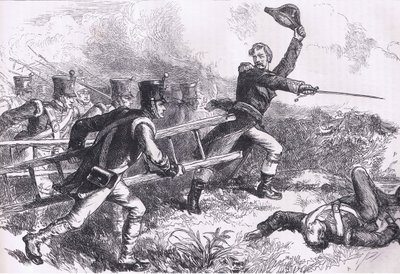 ニューオーリンズ攻撃を指揮するパケナム（1900年頃、Cassell, Petter & Galpin社発行のCassells History of the United Statesからの挿絵）（石版画 作： American English school