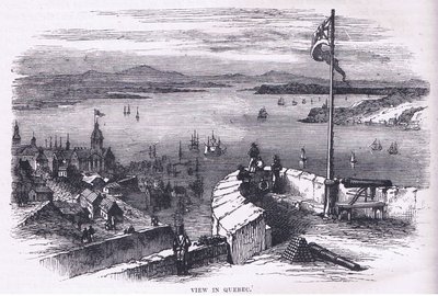 1900年頃にCassell, Petter & Galpin社から出版された『Cassells History of the United States』に掲載されたケベック州の景色（リトグラフ版 作： American English school