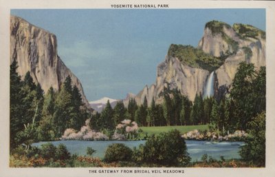 カリフォルニア州ヨセミテ国立公園、ブライダルベールメドウズからの玄関口（写真 作： American Photographer (after)