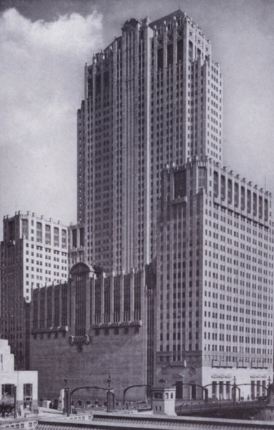 シカゴシビック・オペラハウス（モノクロ写真 作： American Photographer (after)