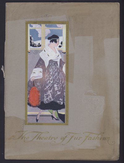 1914年頃の「The Theater of Fur Fashion」の表紙。(モノクロ写真) 作： American Photographer (after)