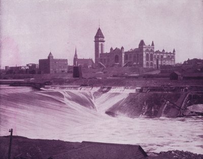 セント・アンソニーの滝（モノクロ写真 作： American Photographer (after)