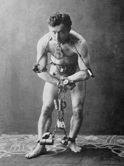 ハリー・フーディーニ、1900年頃（モノクロ写真 作： American Photographer (after)