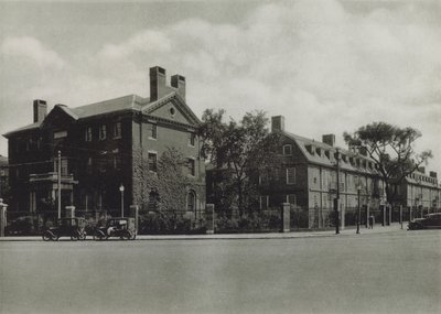 ハーバード大学フィリップス・ブルックス邸、マワー・ホール、ライオネル・ホール、寮（モノクロ写真 作： American Photographer (after)