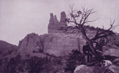 フォートウィンゲート付近のナバホ教会（モノクロ写真 作： American Photographer (after)