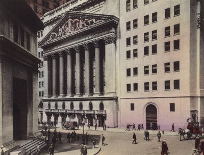 ニューヨークJ P Morgan and Co; New York Stock Exchange (photo) 作： American Photographer (after)