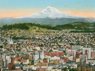 オレゴン州ポートランド、フッド山を望む（写真 作： American Photographer (after)