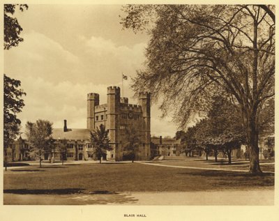 プリンストン大学ブレア・ホール（モノクロ写真 作： American Photographer (after)