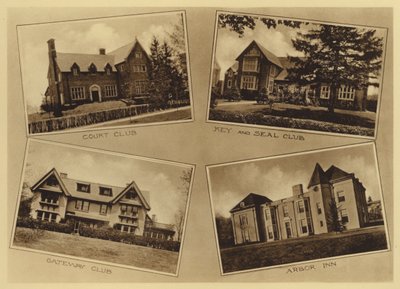 プリンストン大学コートクラブ、キー＆シールクラブ、ゲートウェイクラブ、アーバーイン（モノクロ写真 作： American Photographer (after)