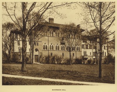 プリンストン大学（Princeton University）。マコーミック・ホール（モノクロ写真 作： American Photographer (after)