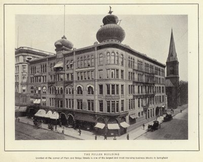マサチューセッツ州スプリングフィールドThe Fuller Building（モノクロ写真 作： American Photographer (after)
