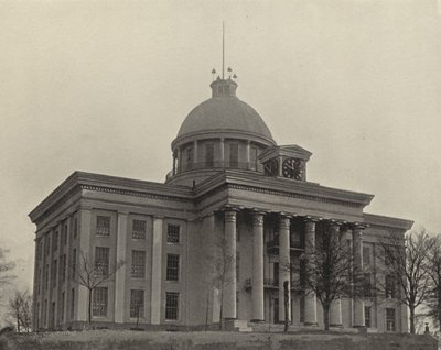 アラバマ州モンゴメリーの州議会議事堂（モノクロ写真 作： American Photographer (after)