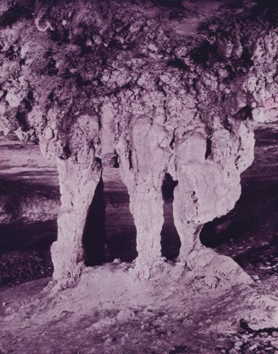 マンモスケーブのブライダル祭壇（モノクロ写真 作： American Photographer (after)