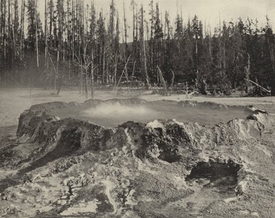 イエローストーン国立公園「パンチボウル」（モノクロ写真 作： American Photographer (after)