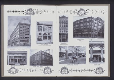ファーファッション・シアター」の見開き2ページ（モノクロ写真 作： American Photographer (after)