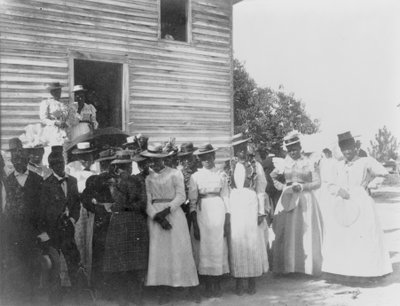 ジョージア州のアフリカ系アメリカ人の教会（1899年頃）（モノクロ写真 作： American Photographer