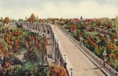 アロヨ・セコ橋、パサデナ（カラー写真） 作： American Photographer
