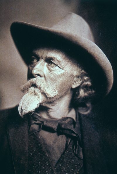 晩年のバッファロー・ビル（1846-1917）（モノクロ写真 作： American Photographer