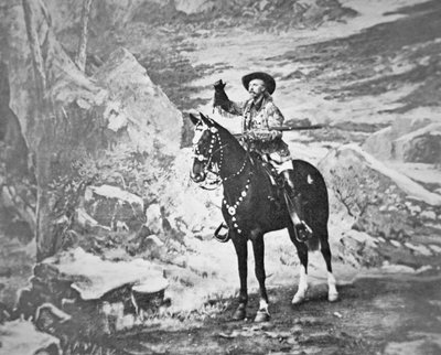 バッファロー・ビル・コーディ（1846-1917）（モノクロ写真 作： American Photographer