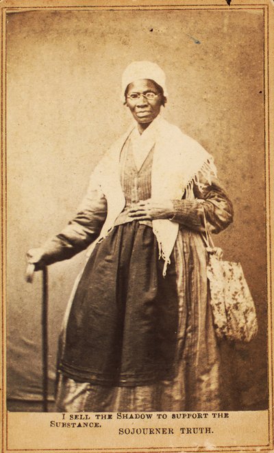 ソジャーナトゥルースの名刺、1864年 作： American Photographer