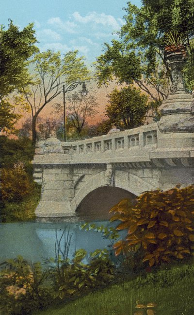 セメント橋、ガーフィールドパーク（カラー写真） 作： American Photographer