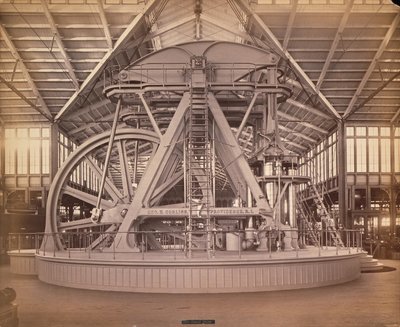 コーリスエンジン、センテニアルインターナショナルエキシビション、フィラデルフィア、1876（アルブメンプリント） 作： American Photographer