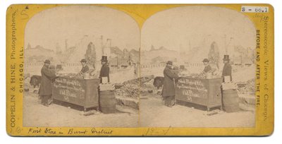 1871年のバーント地区の最初の店 作： American Photographer