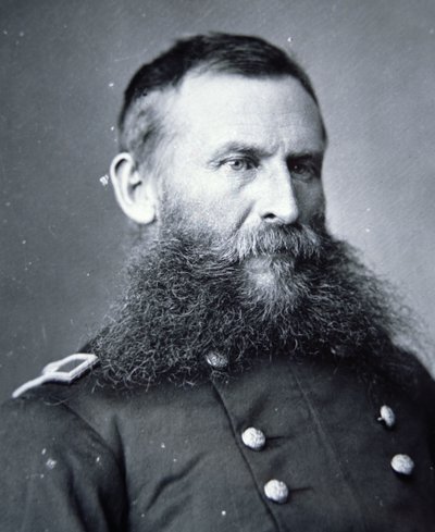 ジョージ・クルック将軍（1828-90）（モノクロ写真 作： American Photographer