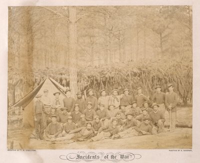 米工兵分遣隊第2グループの集合写真（モノクロ写真） 作： アメリカの写真家