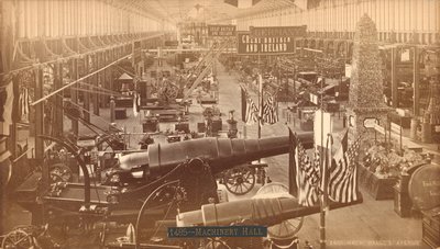 クルップスガン、ドイツ展示、センテニアルインターナショナルエキシビション、フィラデルフィア、1876年（銀の卵白プリント） 作： American Photographer