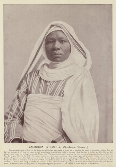 Mahbouba Um Zanuba、スーダン人女性 作： American Photographer