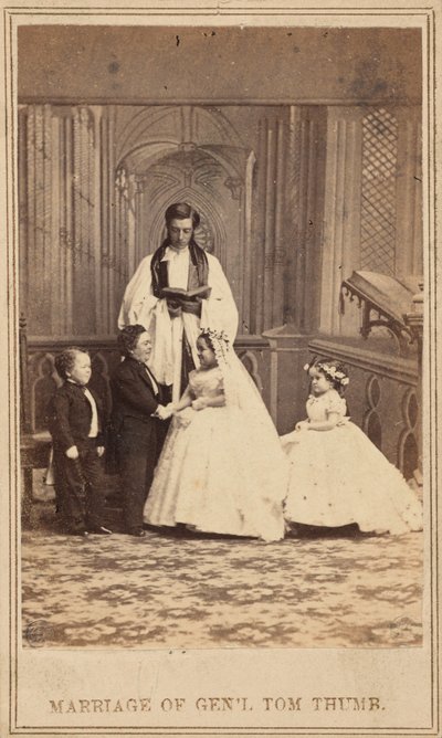 トム・サム将軍の結婚（1863年）（写真 作： アメリカの写真家