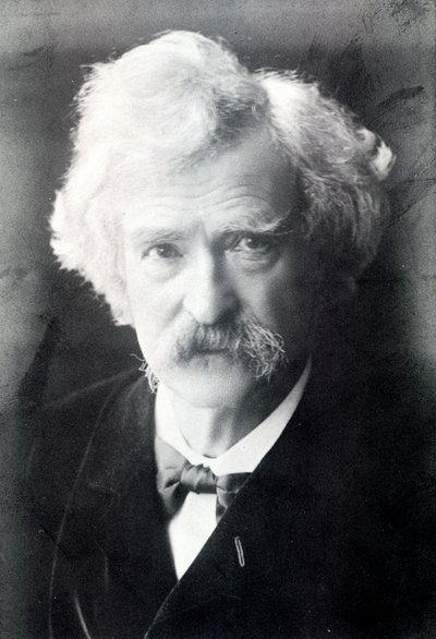 マーク・トウェイン（1835 - 1910）の肖像。 作： American Photographer