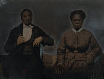 男女の肖像,1860年代（写真） 作： アメリカの写真家