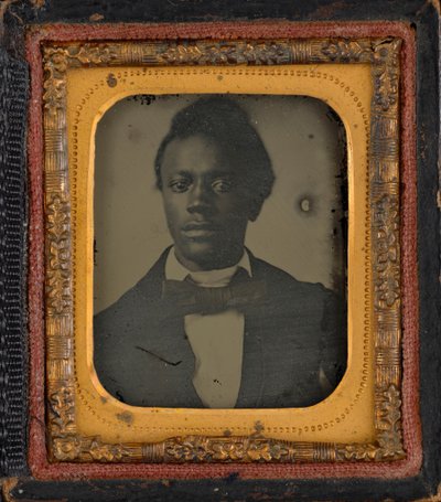 男性の肖像,c.1860年（写真） 作： アメリカの写真家