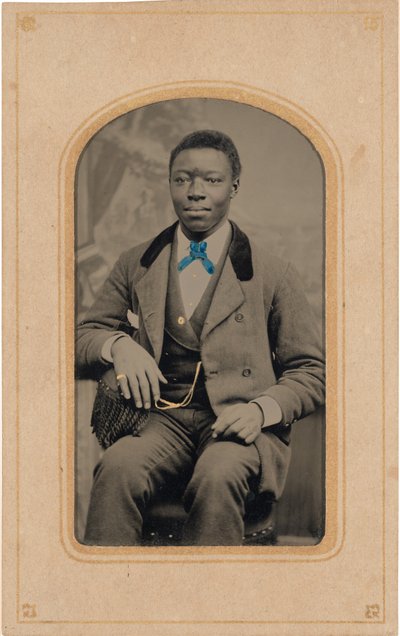 男性の肖像,c.1880年代（写真） 作： アメリカの写真家