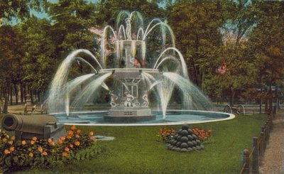ポキプシー記念噴水（カラー写真） 作： American Photographer