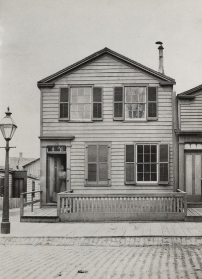 レジデンス、42 Monroe St.、シカゴ、1869 作： American Photographer