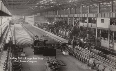 圧延工場、ルージュ製鉄所;フォードモーターカンパニー、ミシガン州ディアボーン 作： American Photographer