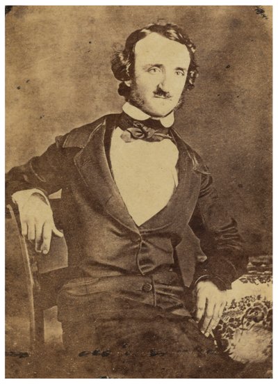 エドガーアランポーの着席した肖像画。 1876（ダゲレオタイプ） 作： American Photographer